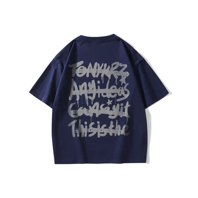 TONYKRZ T Shirts Unisex Navy Blue-0