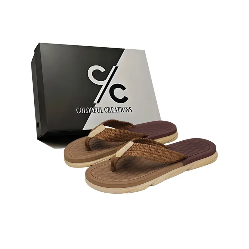 Colorful Creations EVA Quiet Abrasion Resistant Slip Resistant Quick Dry Flip Flops Men's-10
