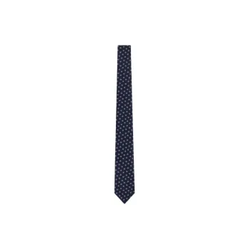 AMANI Mulberry Silk Ties Men's Dark Blue
