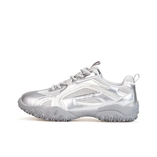 Joy&Mario Low Top Casual Shoes Women's Silver