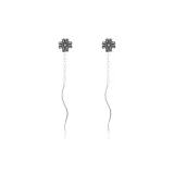 Four-Leaf Clover Drop Earrings