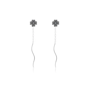 Yab S925 Silver Drop Earrings Women's