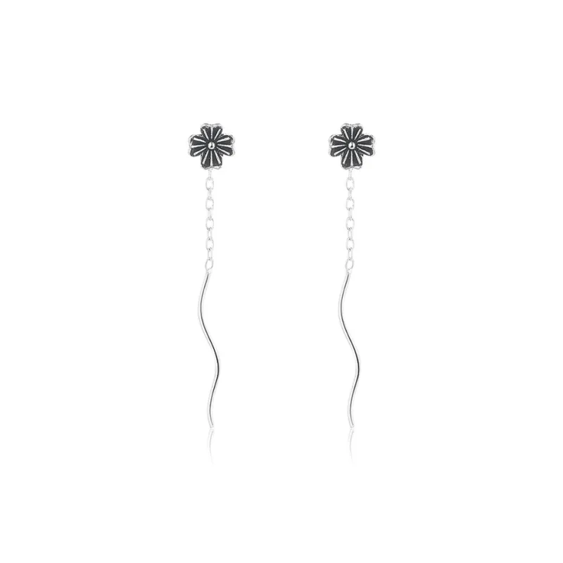 Yab S925 Silver Drop Earrings Women's-0