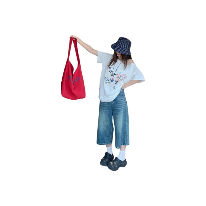 ABCMININ T Shirts Women's White-0