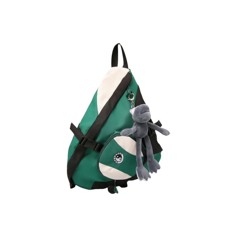 BUBM Nylon Sling Bag Unisex Black/grey/green/light Blue-12