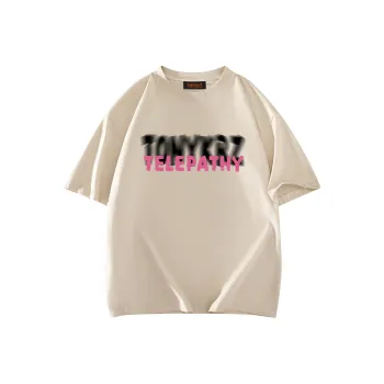 TONYKRZ T Shirts Unisex Light Beige Apricot