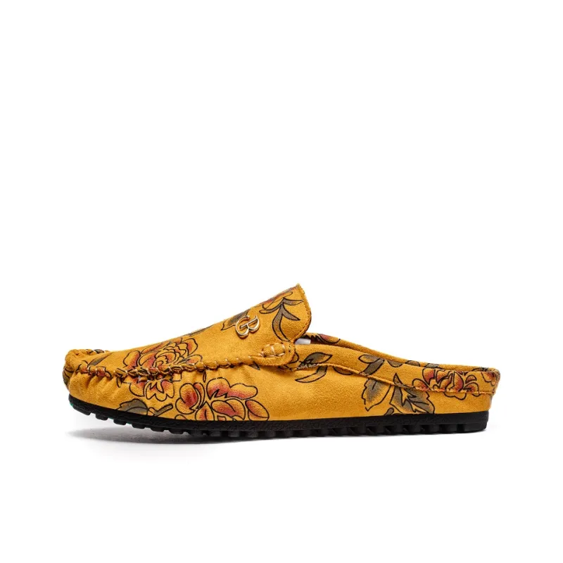 Mr. Thorn Tree Rubber Sole Stitching Sequins Slip Resistant Abrasion Resistant Closed Toe Slippers Men's-4