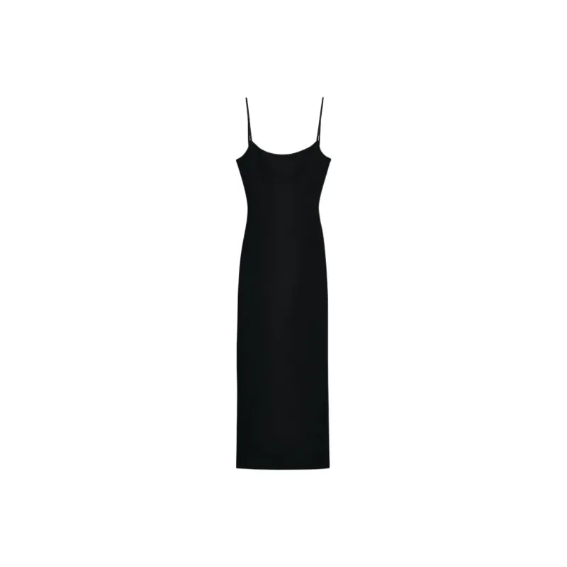 ZARA Slip Dresses Women's Black-0