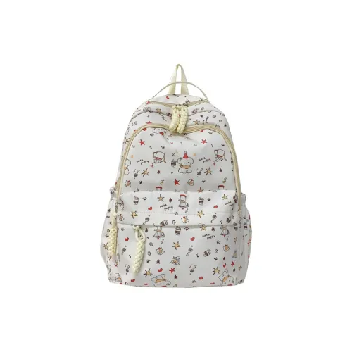 WICKBUEN Composite Cloth Double Shoulder Unisex White Puppy/Mint Green/Cake Puppy