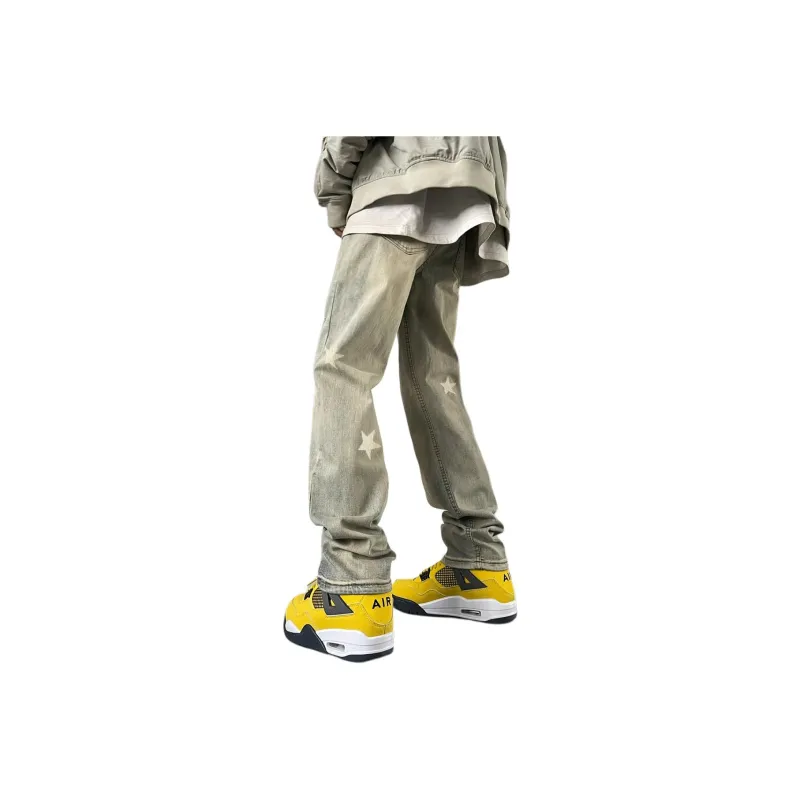 RASHOMONG Jeans Unisex Yellow Mud-1