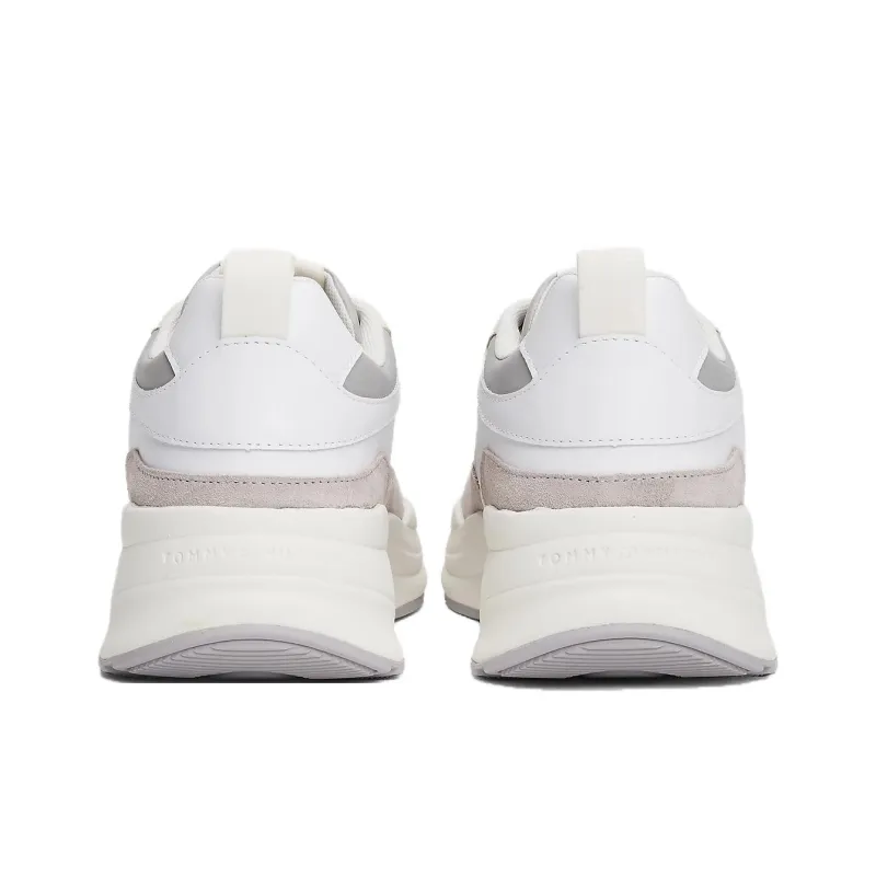 Tommy Hilfiger TH Monogram Low Top Casual Shoes Women's White Gray-4