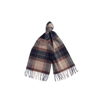 BARBOUR Wool Knit Scarves Women's Gray
