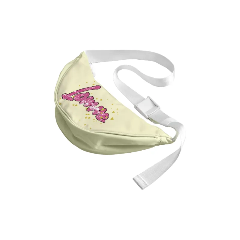 QRST Polyester Crossbody Bag, Shoulder Bag Women's White/Apricot-5
