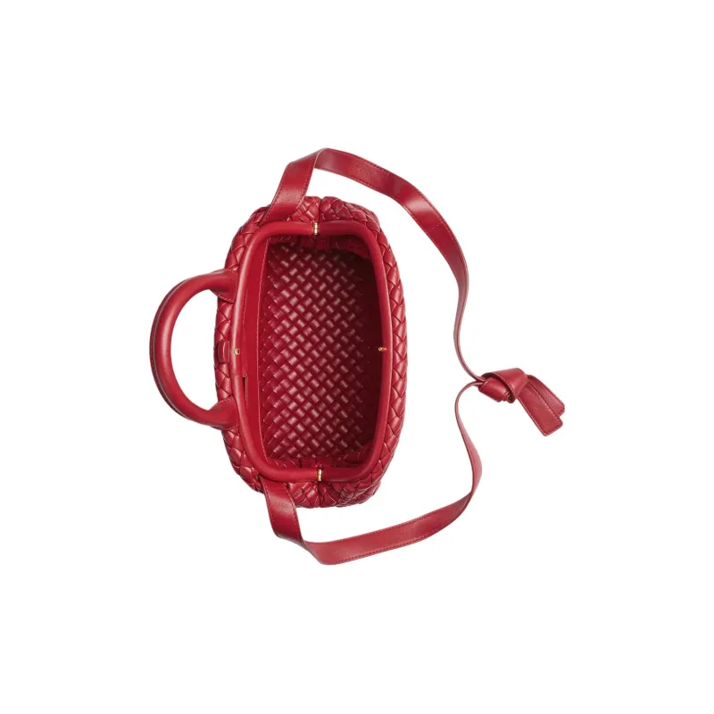 Bottega Veneta Handle Intrecciato Top Handle Small Apple Candy-2