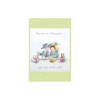 ROY KIRKHAM Fabric Tea Towels Friends Are Like Therapists Placemats