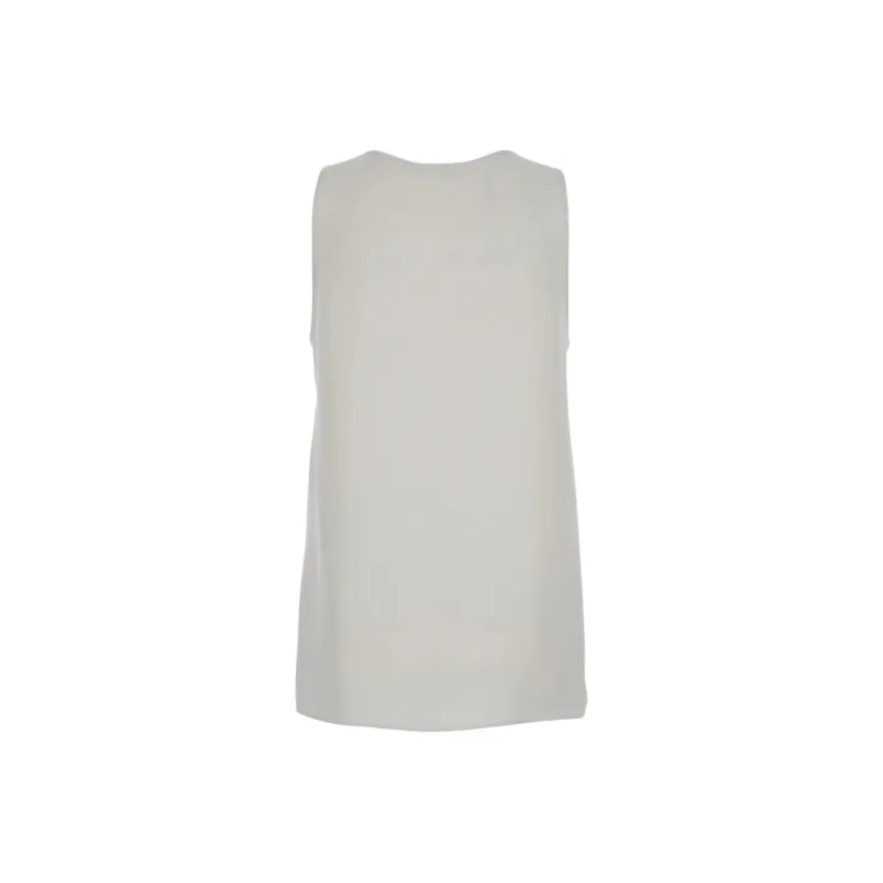 PAROSH Tank Tops Women's White-1