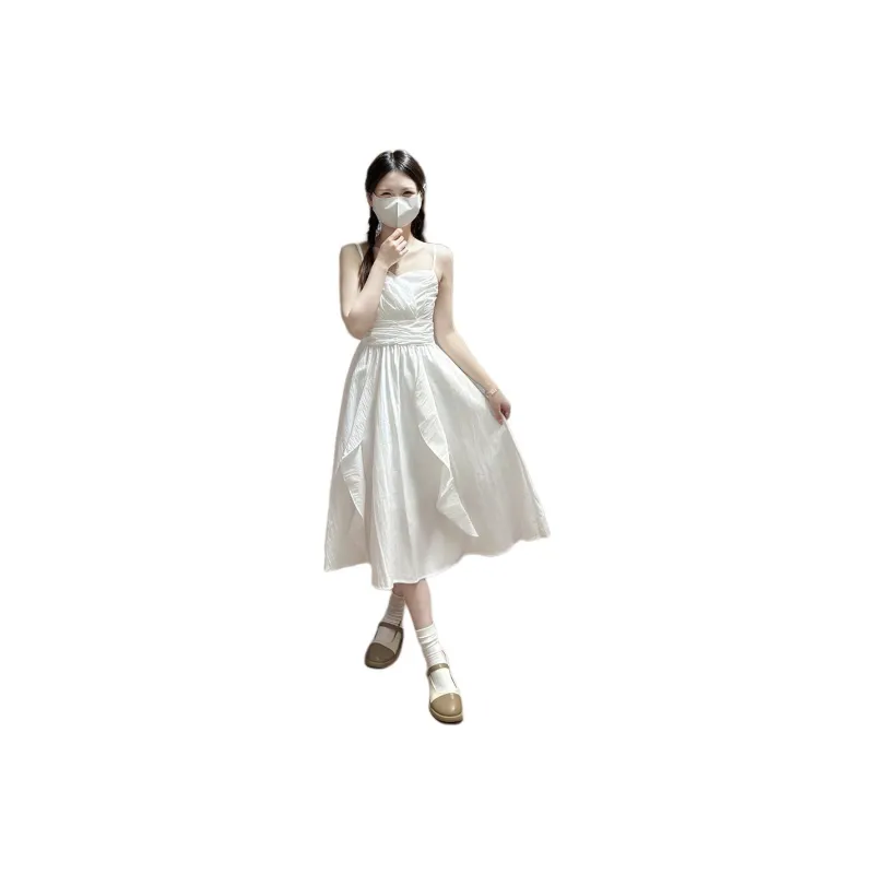 Flowers In Water Slip Dress Women's-0