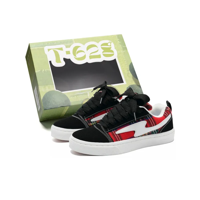 T628 Slip Resistant, Abrasion Resistant, Lightweight, Breathable Low Top Skateboard Shoes Unisex-58