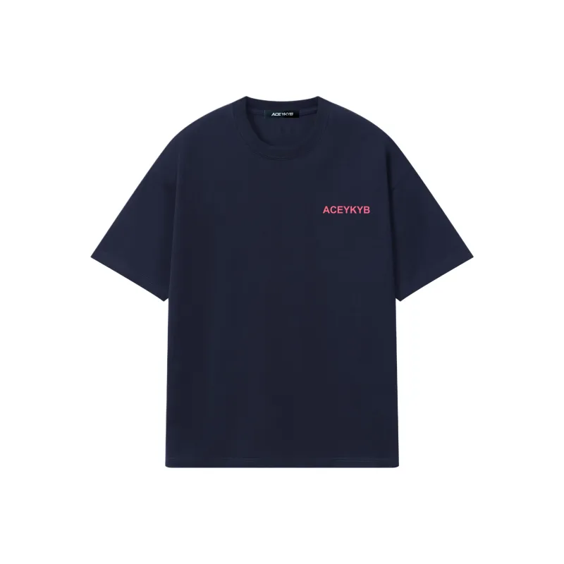 YK&YB T Shirts Unisex Dark Blue-1