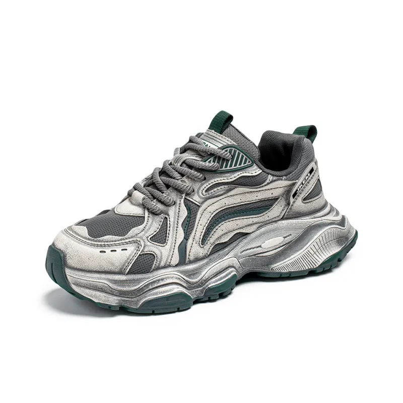 JKEM Shock Absorbers Slip Resistant Breathable Low Top Chunky Sneakers Men's-6