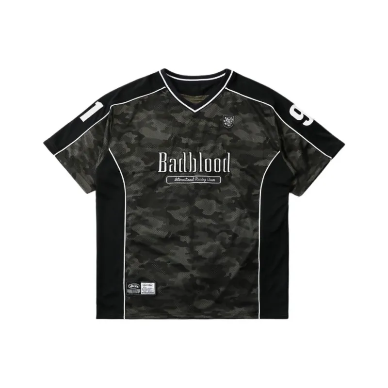 Badblood T Shirts Women's Green Camouflage-0