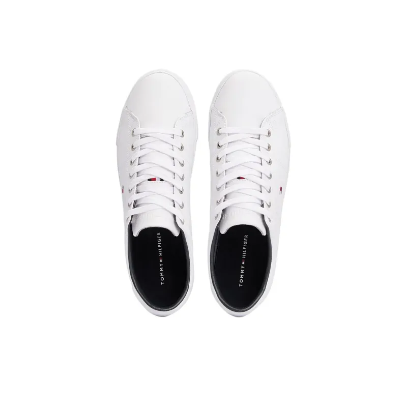 Tommy Hilfiger Trainers Low Top Skateboard Shoes Men's White-3