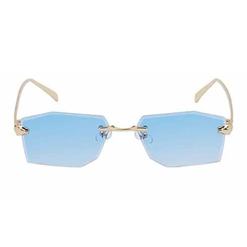 NOME Plastic Metal Irregular Shape Sunglasses Unisex-12