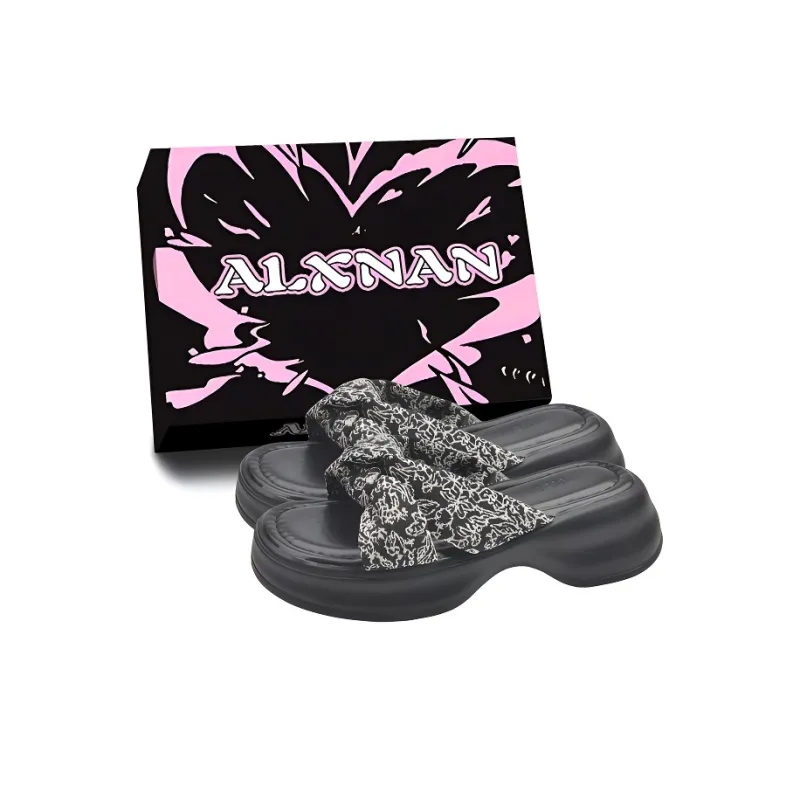 Alxnan Quiet Slide Slippers Women's Box-10