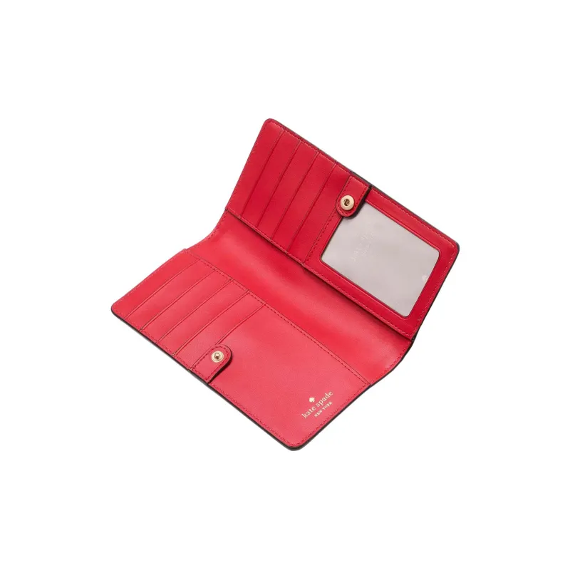 Kate Spade Calfskin Wallet Tubas Women's Pink-2