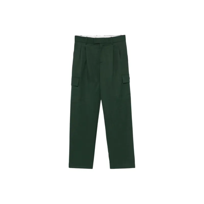 DROLE DE MONSIEUR Le Pantalon Cargo Laine Trousers-0