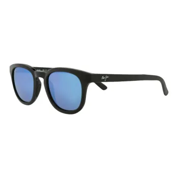 Maui Jim Acetate Metal Nylon Cat Eye Sunglasses Unisex Black
