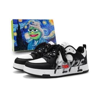 Pepe The Frog Low Top Skateboard Shoes Unisex