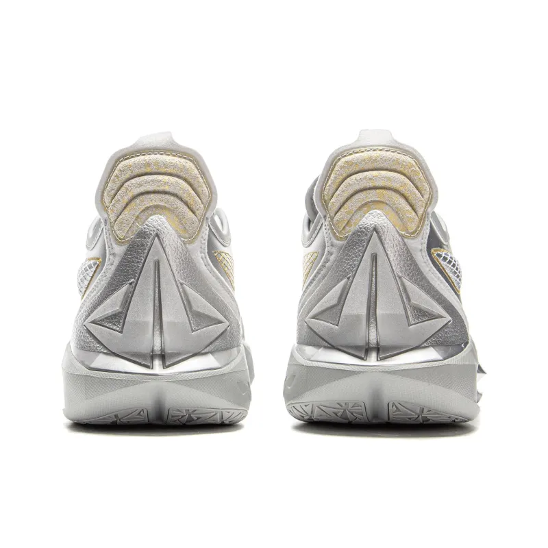 LiNing JB3 Coverage Anti Rollover Low Top Basketball Shoes Men's Silver-4