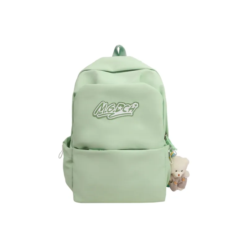 BRABOSTON Nylon Backpack Unisex Black/White/Green/Dark Blue/Sky Blue-12