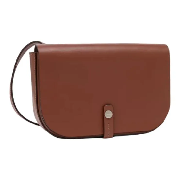 Il Bisonte Leather Shoulder Bag Trumpets Women's Brown-1