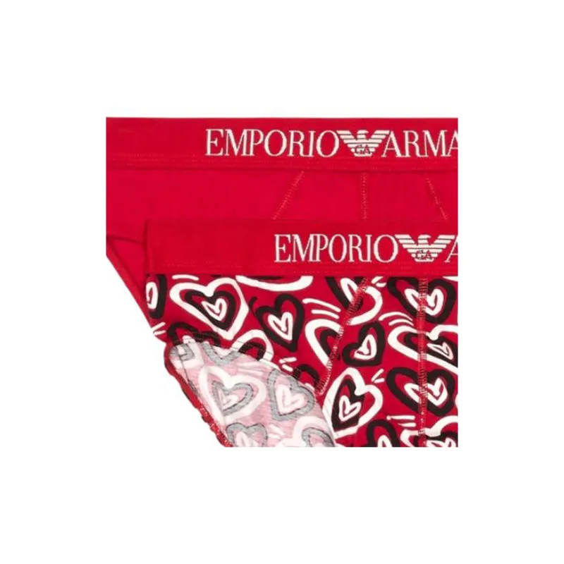 EMPORIO ARMANI SS25 Underpants Men's 2 Pack Red-2