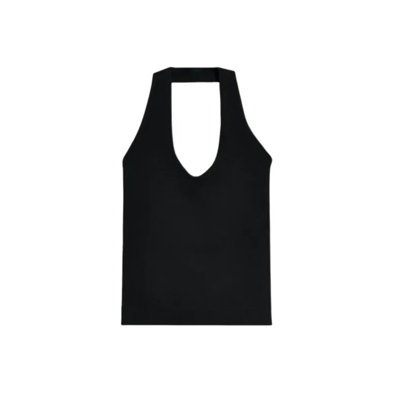 ZARA Tank Tops Women's Black-0