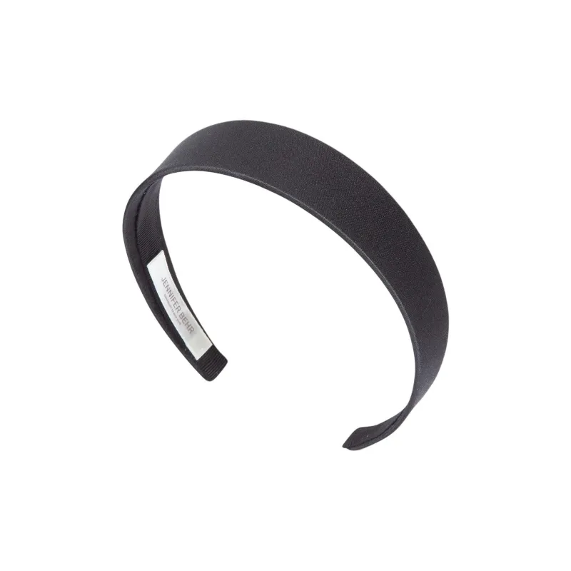 Jennifer Behr Silk Satin Headbands Women's Black-0