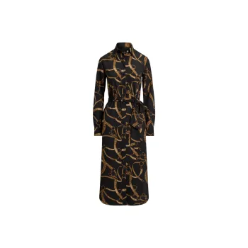 Ralph Lauren Long Sleeved Dress Women's Black Brown