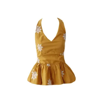 TENNE GIRL Tank Tops Women's Yellow