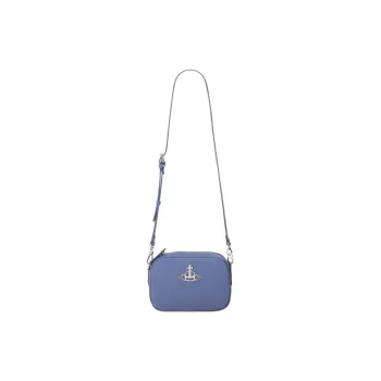 Vivienne Westwood ANNA Polyurethane Shoulder Bag, Crossbody Bag Women's Light Blue