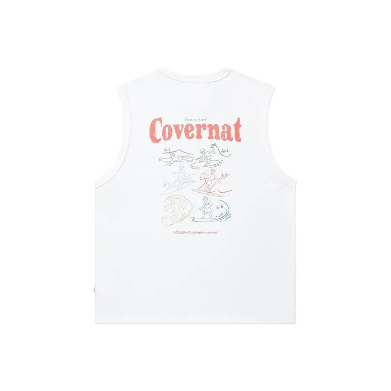 COVERNAT Tank Tops Unisex White-0