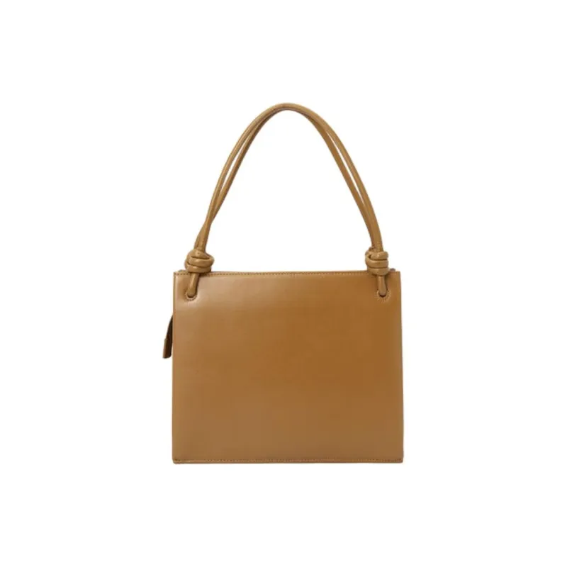 JIL SANDER Leather One Shoulder Handbag Women's Brown-3