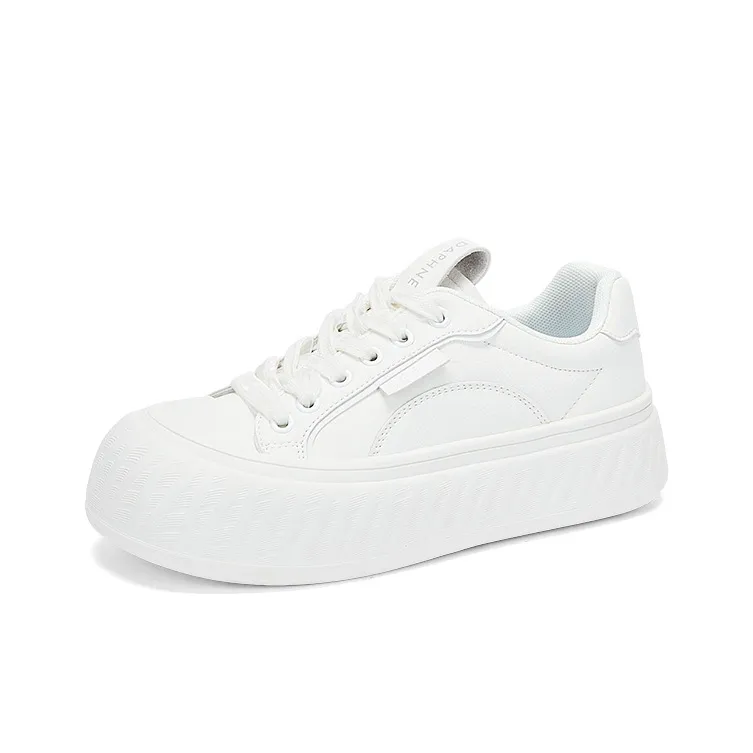 DAPHNE Lightweight Low Top Skateboard Shoes Women's White-1