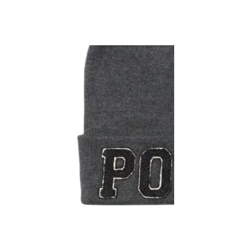 Ralph Lauren Cotton Beanies Unisex Dark Gray-1