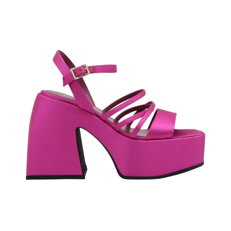 NODALETO Bulla Chibi One Strap Sandals 10.5cm Women's Pink-1