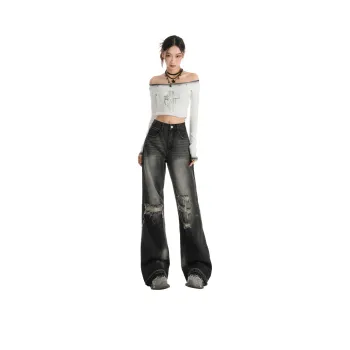 ZAZN Jeans Women's Black Gray Color