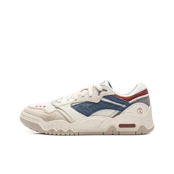 LINING Moon White 3 Skateboard Shoes Women's Low-Top Blue White