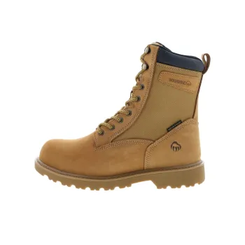 WOLVERINE FLOORHAND Abrasion Resistant Short Mid Calf Outdoor Boots Men's Brown