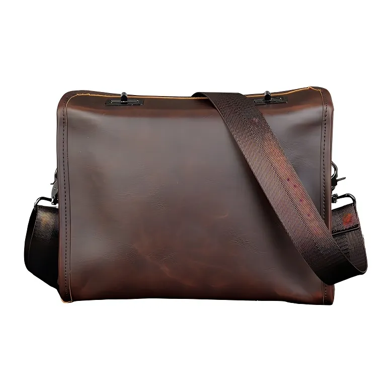 Mulinsen Pu Shoulder Bag, Crossbody Bag Regular Men's Coffee-1
